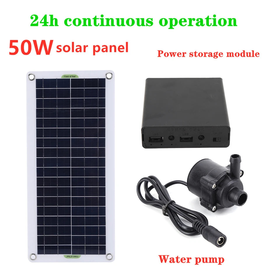 Solar Powered Water Pump for Garden and Pond