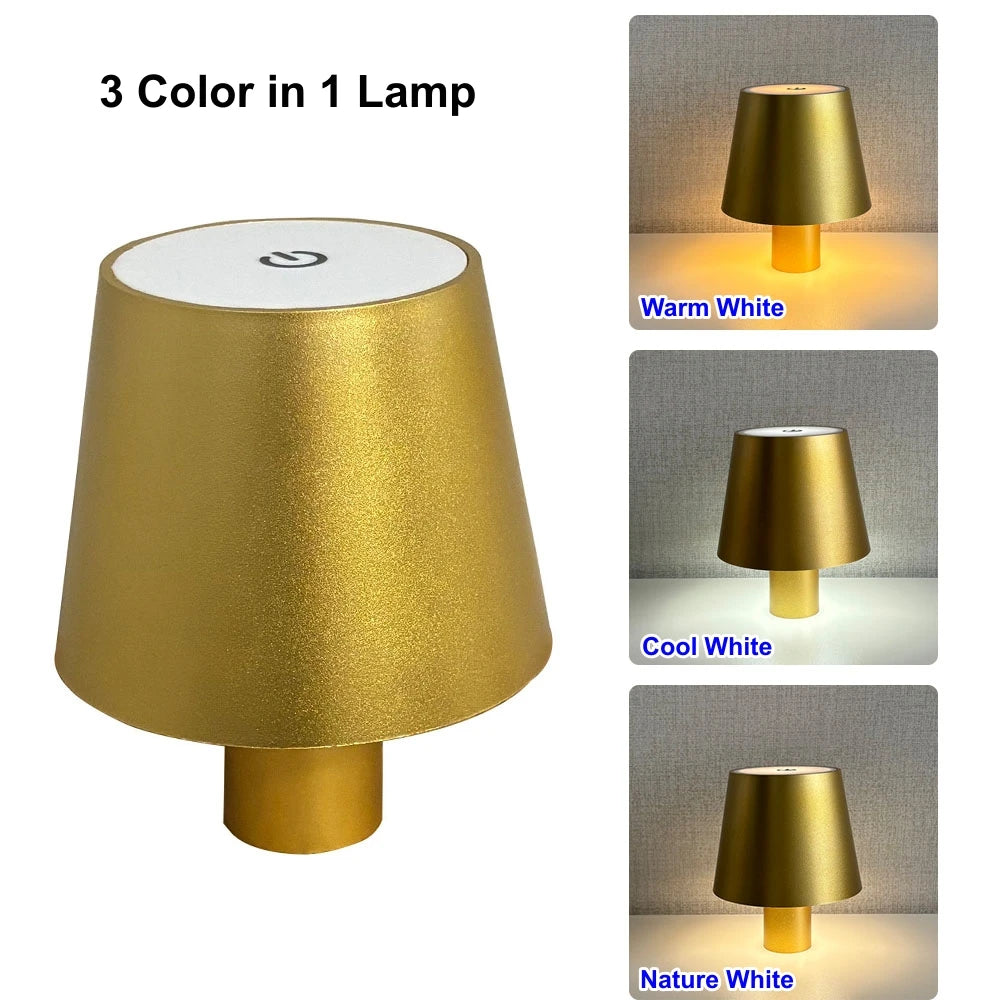 LED Rechargeable Touch Lamp - Mood Light for Bedroom & Office