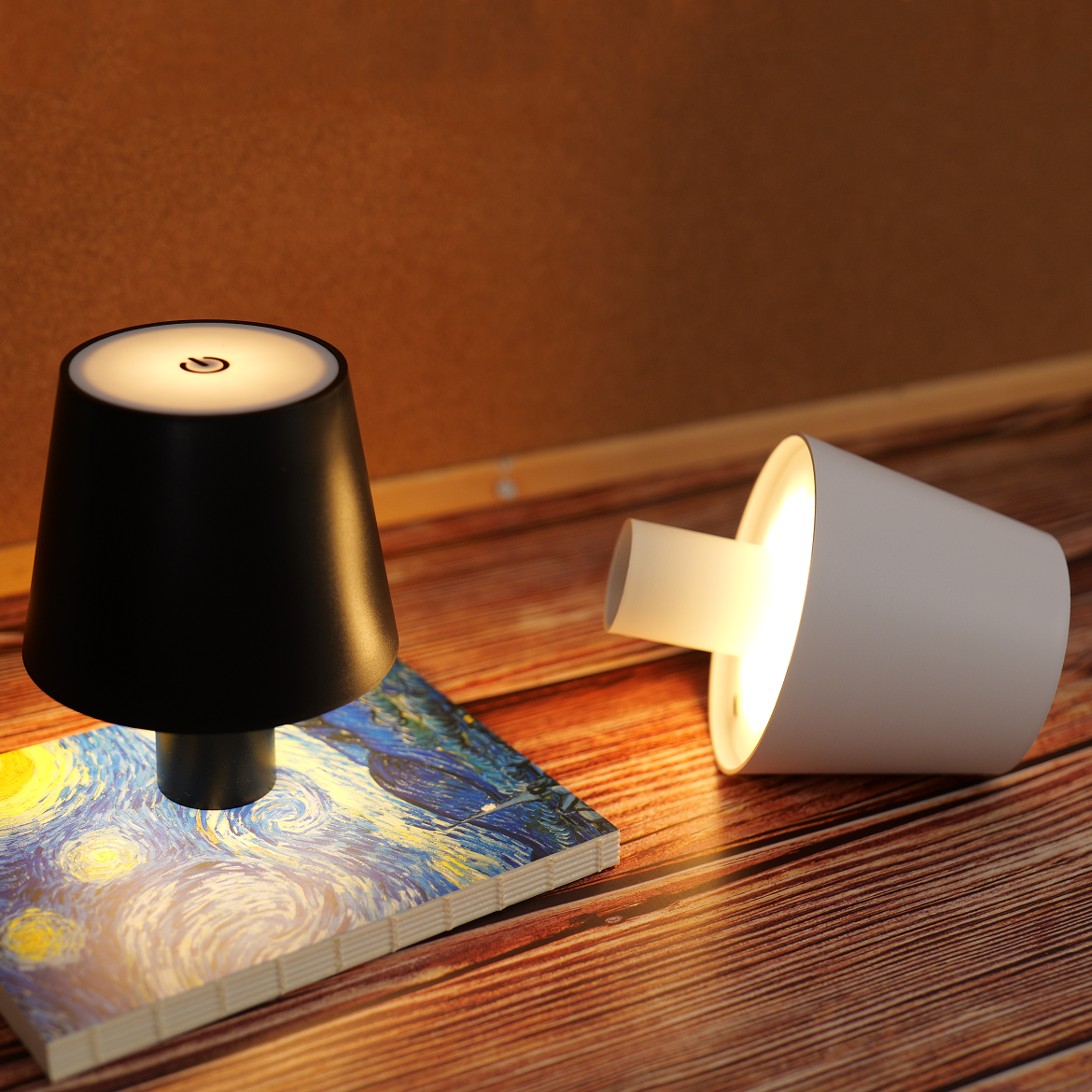 LED Rechargeable Touch Lamp - Mood Light for Bedroom & Office