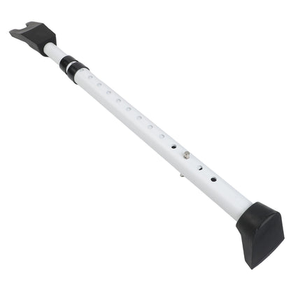 White Adjustable Door Security Bar - Front Door Protection