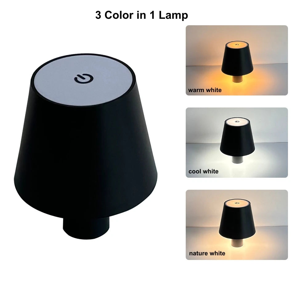 LED Rechargeable Touch Lamp - Mood Light for Bedroom & Office