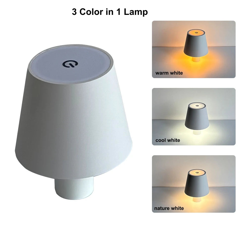 LED Rechargeable Touch Lamp - Mood Light for Bedroom & Office